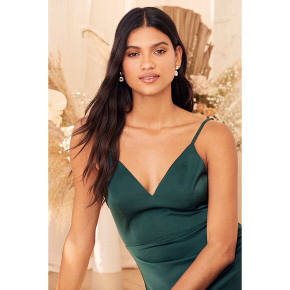 NWT Womens Size Large Lulu's Heartfelt Bliss Sleeveless Cowl Back Maxi Dress NEW - Picture 2 of 4